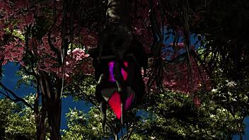 ramona 69s with tifany rocha in sheer red swing