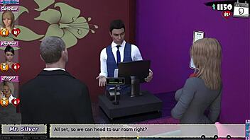 Babysitter plays naughty Mr. Gentleman with niece in game.