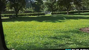 Tiny Latina Veronica Rodriguez Handles Multiple Cocks on 305Bus!