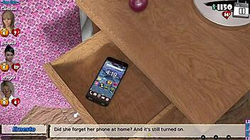 Babysitter plays naughty Mr. Gentleman with niece in game.