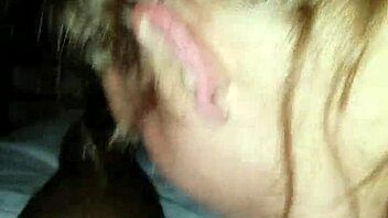 using horny white slut for cum