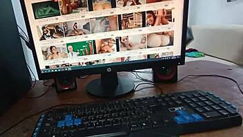 colombian stepsister with big ass masturbates my big cock