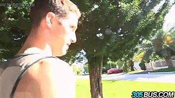 Tiny Latina Veronica Rodriguez Handles Multiple Cocks on 305Bus!