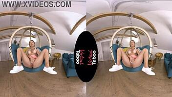 wanna see the blonde's shaved pussy in pov masturbation?