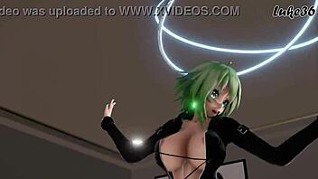 gumi vocaloid in mmd animation.