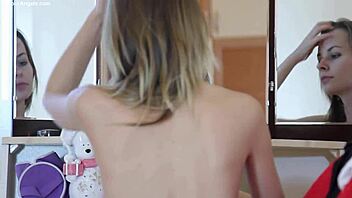 Malvina rips clothes in shopping striptease