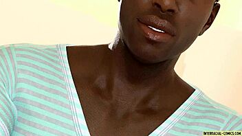 Вау! Изменяющая девушка в 3D interracial!