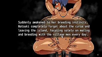 hey, tanned natsuki in hentai game ep 41, pregnant after breeding with everyone!