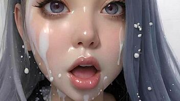 Intense Face Painting with 100 AI Facials