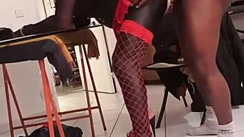 does this mature tranny love huge monster cocks fucking her ass?