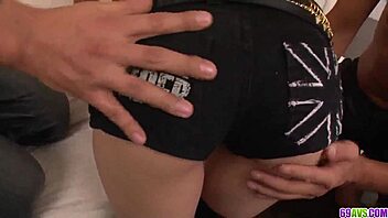 arisa kuroki stuns men with her tight asian cunt. a wild threesome leaves them craving more.