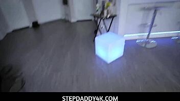 POV video of stepdad fucking his tiny blonde stepdaughter