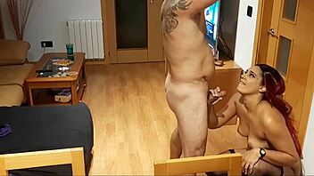 milf learns a lesson with ball licking and cum on face 😏💦