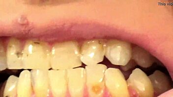 fifi foxx devours gummy bears in close-up mouth vore