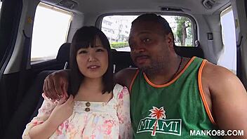 Big Black Cock Tempts Shy Japanese Girl with Small Tits