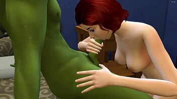 The Hulk Assfucks a Sexy Redhead Girl Anal Only in 3D Cartoon Hentai.