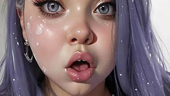 Intense Face Painting with 100 AI Facials