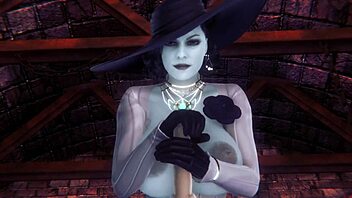 house dimitrescu compilation with alcina from resident evil village