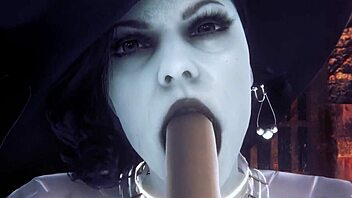 house dimitrescu compilation with alcina from resident evil village