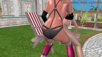 Animated 3D Sex with Cute Lesbian Girls Ducking Hard!