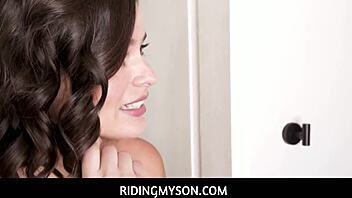 Horny Teen Stepsister Dharma Jones Gives Handjob and Blowjob to Brother