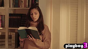 Sexy all natural teen 18+ gianna dior striptease for the playboy in stockings.