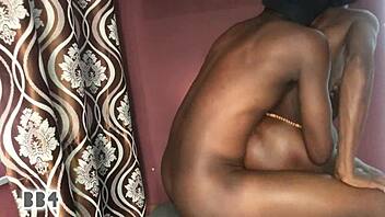 petite ebony girl tries different sex styles with creampie and cumshot. 😍