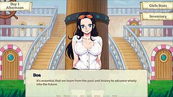 Lusty Buccaneers Parody Hentai Game Ep 1: Nami Exposes Naked Body at Night