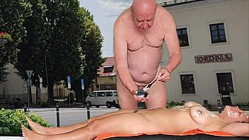 Bold Hot Sex in Public Square: Agarabas and Olpr in Creampie and Cunilingus