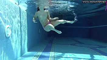 Hot Russian Jessica Lincoln Splashes In The Pool During Holiday