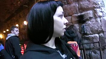 Public Fucking Around a Monastery with Spanish Teen!