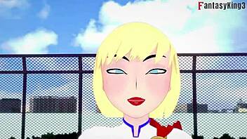 Power girl gets pov fucked by superman in fantasy 😏