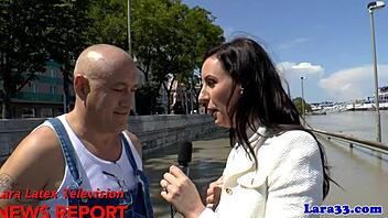 stockinged brit cougar gets doggystyled after giving a classy bj