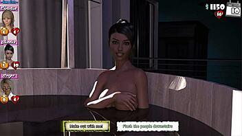 Babysitter plays naughty Mr. Gentleman with niece in game.