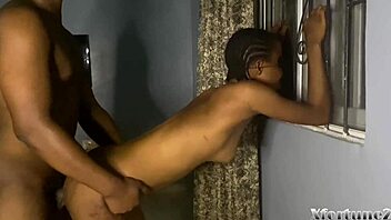 Ebony Babe Loves Intense Doggy