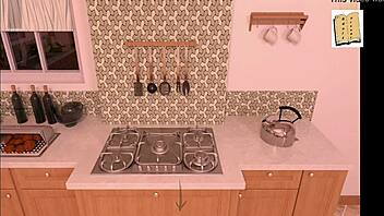 Finding way around isabella's house after night out.