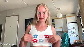 Sexy student DEEPTHROATS monster cock until CUM in mouth after exam - POV!