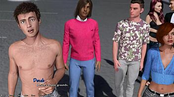 in being a dik 06, the player helps the hot redhead president with her huge monster cock