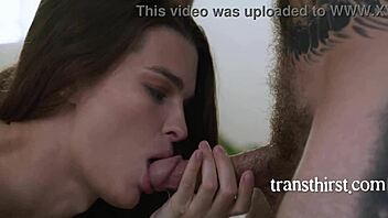 Beautiful shemale in hot anal scene