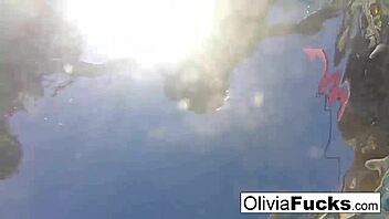 Olivia, enjoy your summer pool masturbation session
