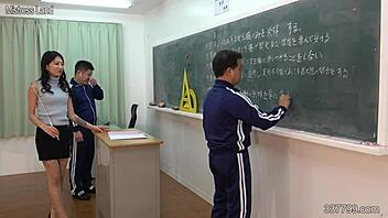 Hey, can you handle Japanese teacher dominating masochistic students like this?