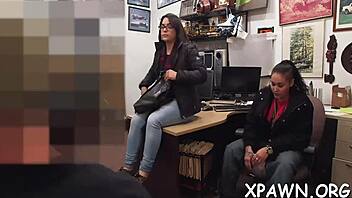 Hardcore sex in the back room with a horny amateur