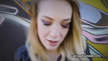 Latina girlfriend says, Suck my cock outdoors and fuck me indoors.