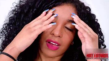 the hot latina whore gets her ass fucked deep by a big cock, her swollen pussy puffy and dirty