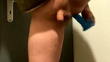 Teen Boy Uses Dildo For Ass Play And Creampie