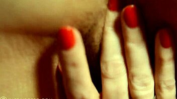 Curvy redhead Katrin Porto toys her hairy pussy