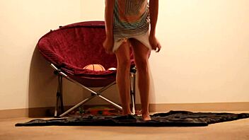 Living Room Sex Captured from Standing Camera Behind the Scenes