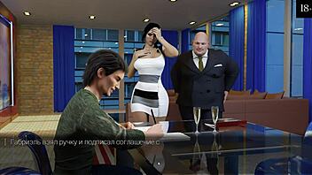 Beautiful anime game with big tits and hot scenes