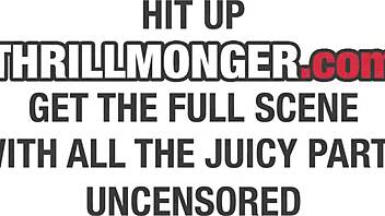 Sandy Sweet Dominates Big Black Couch Rimjob