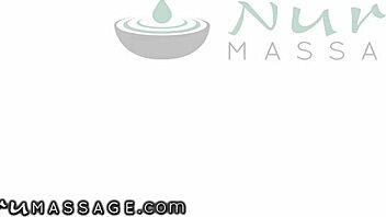 man, she’s passionately banging her husband at nurumassage, hoping to get pregnant with oiled tits!